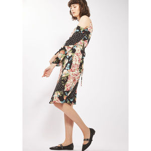 DROP SHOULDER LONG SLEEVE DRESS HEART OF A HIPPIE